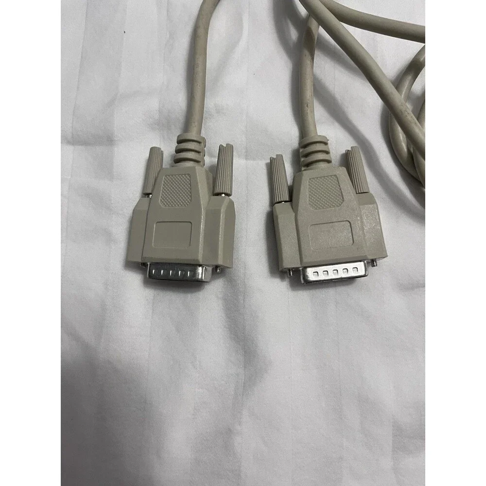DB15 Male to DB15 Male Cable 15-Pin 2-Row Shielded Cord for Mac Monitor Video